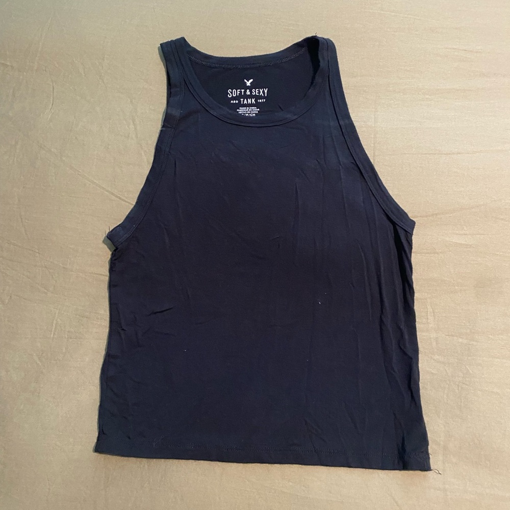 AE Soft & Sexy Black Tank Top